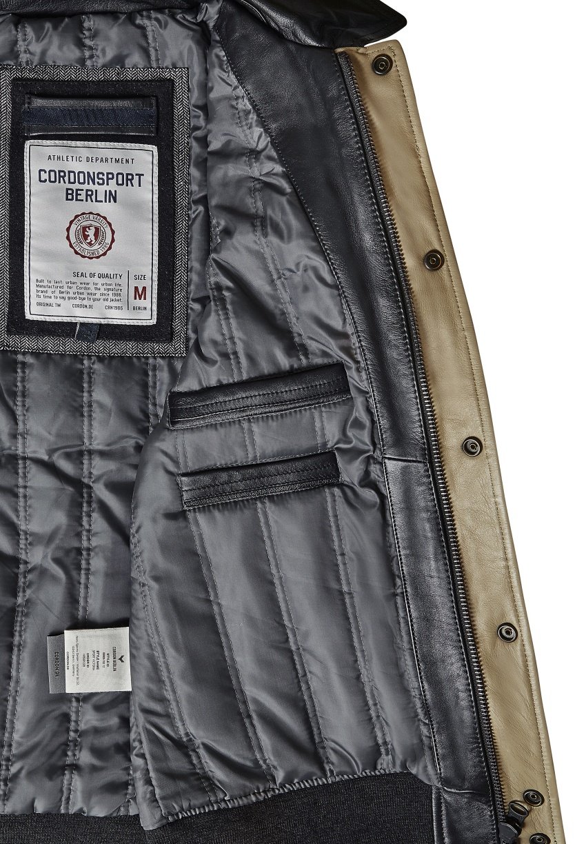 Cordon Sport VICTORIA - Leather jacket - black/anthracite - Zalando
