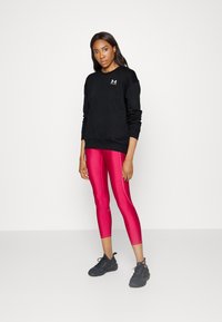 Under Armour ESSENTIAL CREW - Mikina - black/white