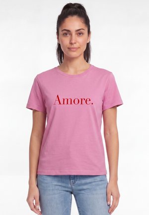 watapparel, AMORE - T-Shirt print - bubble pink