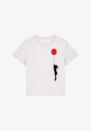 watapparel, MIT LUFTBALLON - T-shirt imprimé - cool heather grey