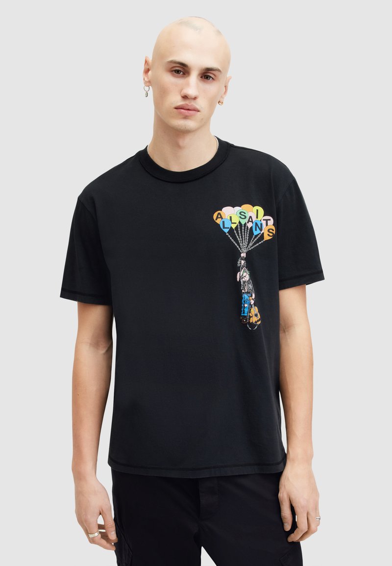 AllSaints REDACT CREW - T-shirt imprimé - ashen white/blanc AllSaints REDACT CREW - T-shirt imprimé - ashen white/blanc