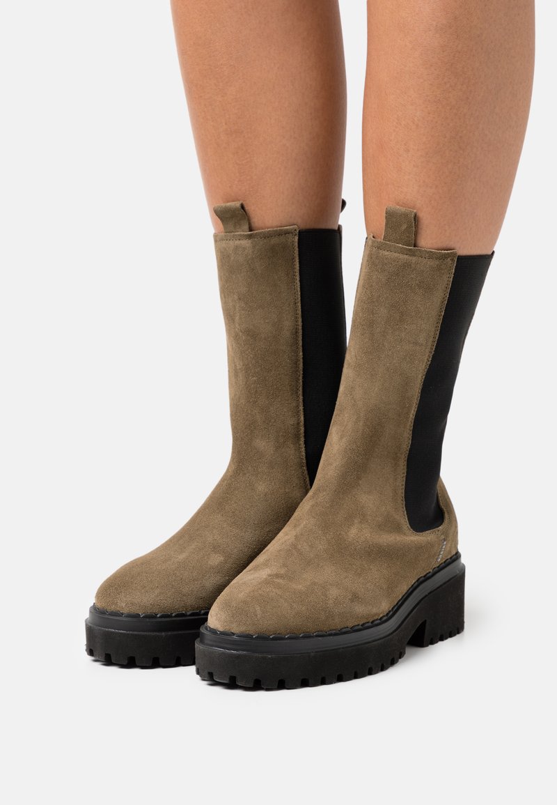 Nubikk FAE ADAMS - Botas de plataforma - taupe