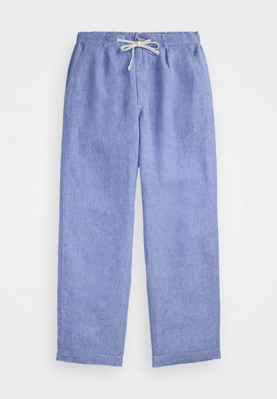 Polo Ralph Lauren POLO PREPSTER CHAMBRAY EASY PANT - Vászonnadrágok - blue/white