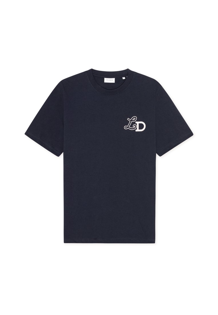Les Deux T-shirt basic donkerblauw