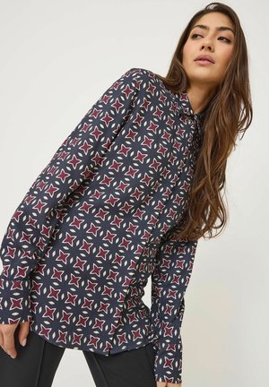 Hemdbluse - night sky fig whitecap gray