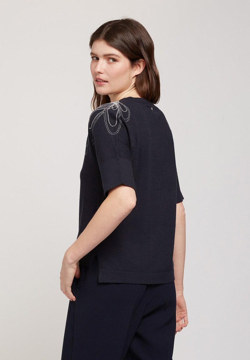 Damen Strickjacken | Oltre Strickpullover blu/blau - DT57659 Damen Strickjacken | Oltre Strickpullover blu/blau - DT57659