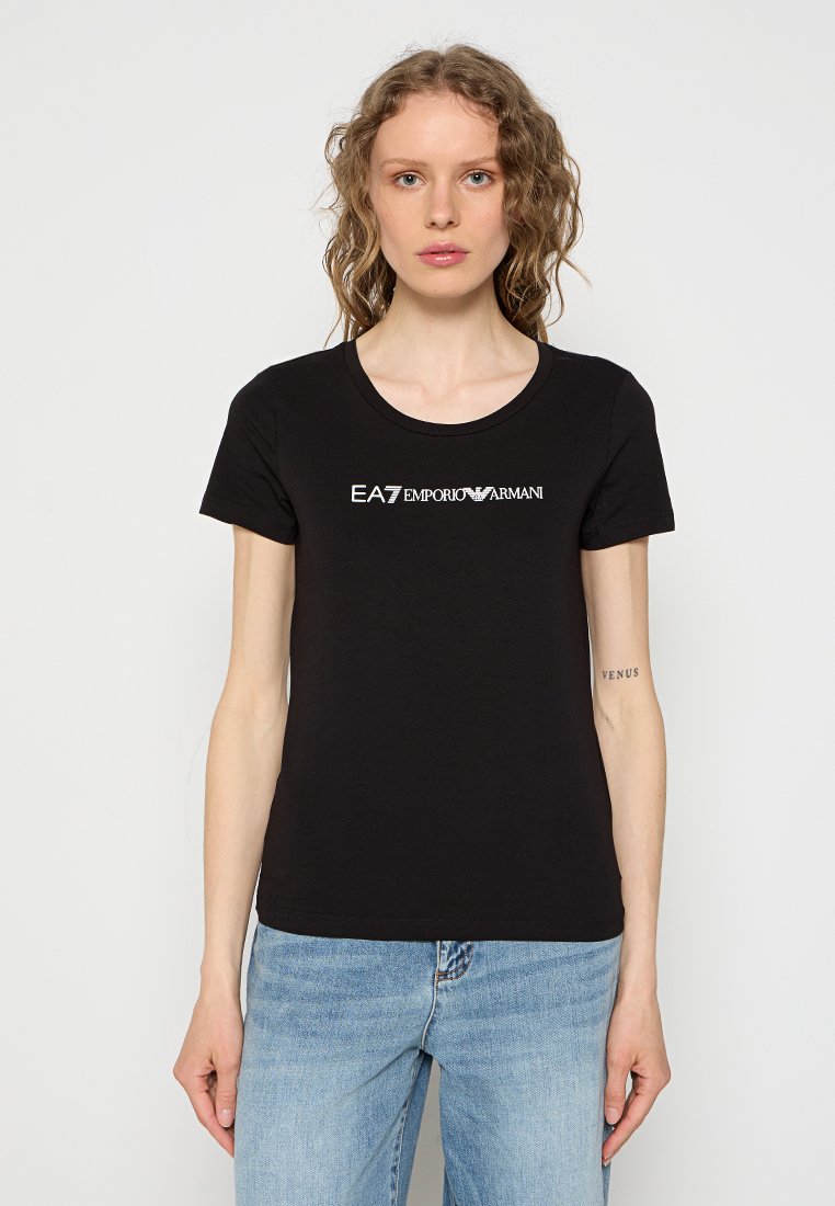 EA7 Emporio Armani T-shirt print zwart