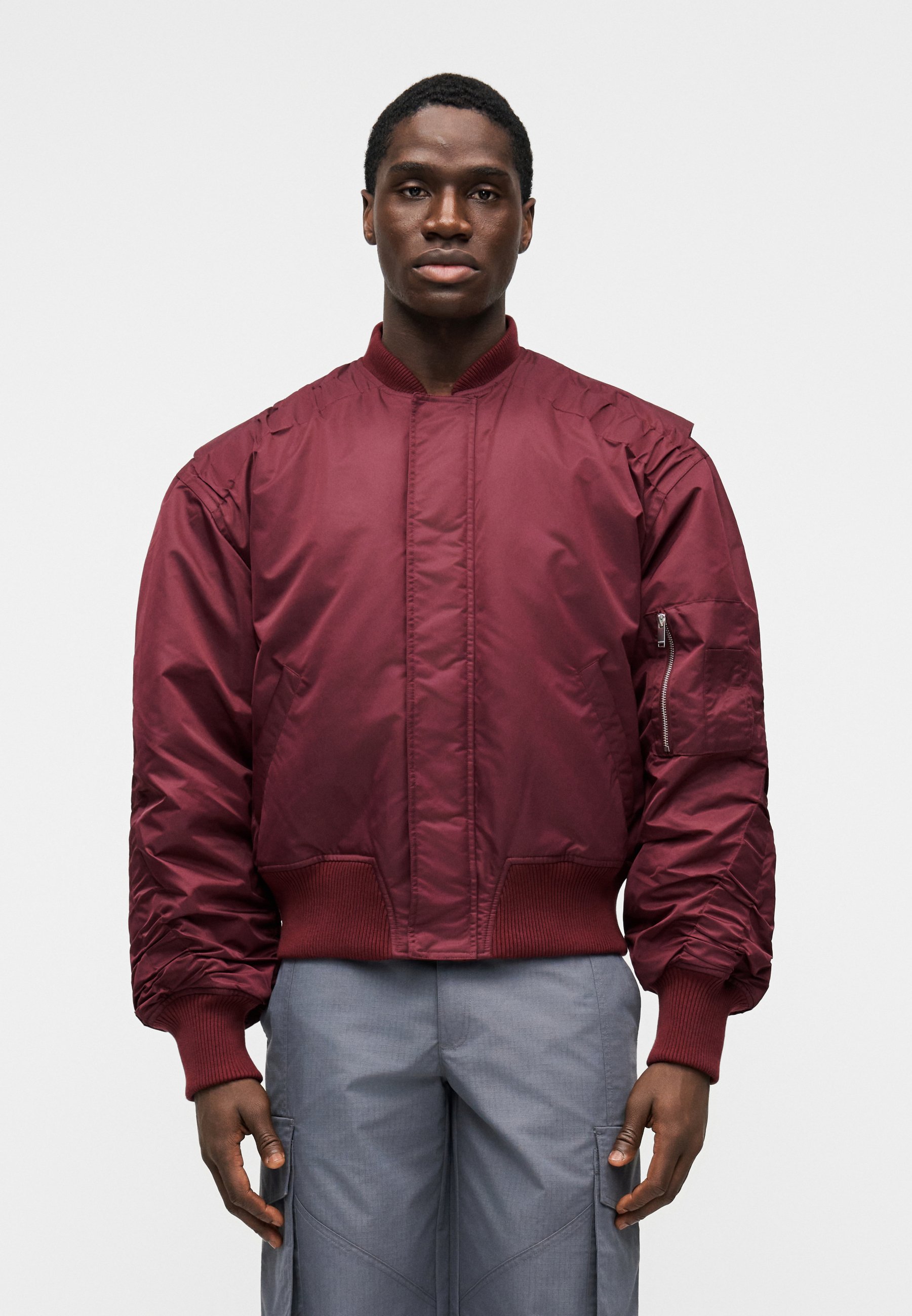 Han Kjøbenhavn OVERSIZED PADDED JACKET - Bomber Jacket - burgundy 