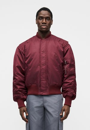 OVERSIZED PADDED JACKET - Μπουφάν τύπου bomber - burgundy