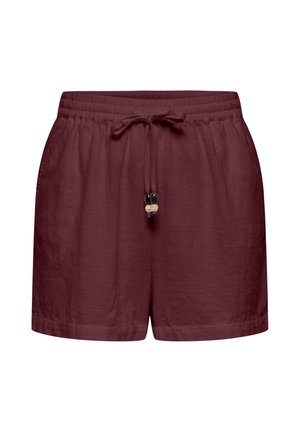 ONLY, ONLSWAR THYRA PULL UP SHORTS WVN - Shorts - tawny port
