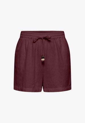 ONLY, ONLSWAR THYRA PULL UP SHORTS WVN - Shorts - tawny port