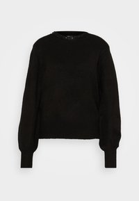 ONLAVI EMBELLISH O NECK - Strickpullover - black