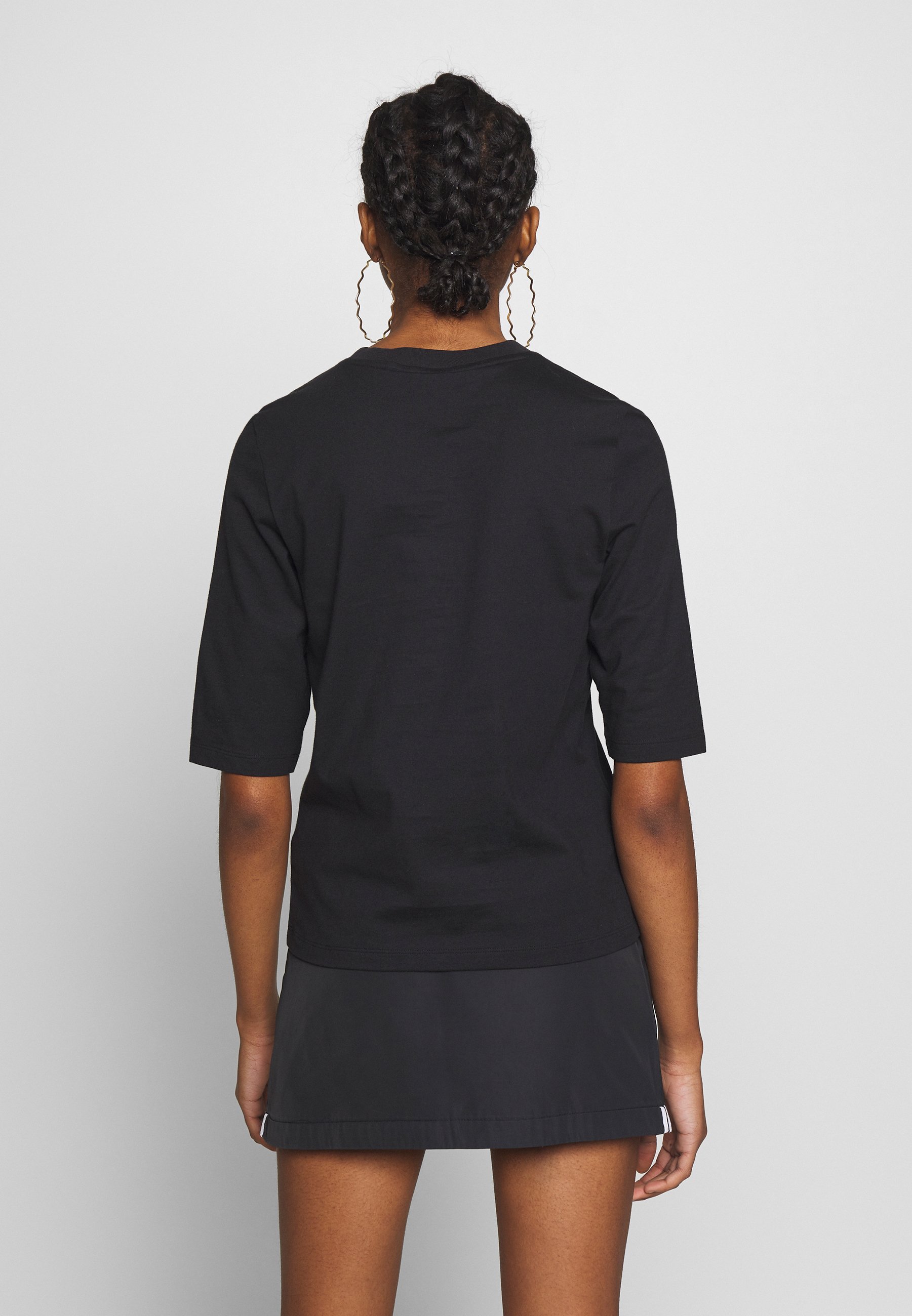 adidas Originals FAKTEN TREFOIL SHORT SLEEVE TEE T shirts adidas Originals FAKTEN TREFOIL SHORT SLEEVE TEE - T-shirts med print - black
