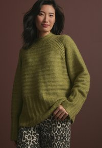 Next Strickpullover - green khaki olive