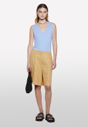 Sisley, V-NECK TANK - Top - blue