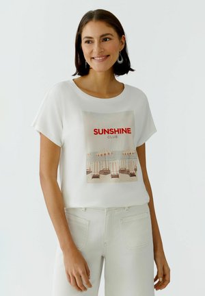 Oui T-SHIRT - T-Shirt print - white