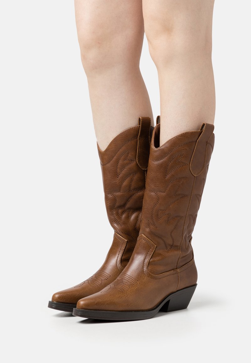 ONLY SHOES ONLBRONCO - Stivali texani / biker - brown