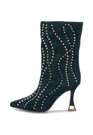 Bottines de cowboy / motard - azul marino
