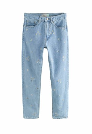 Next COLUMN TALL - Jeans Tapered Fit - embroidered floral blue