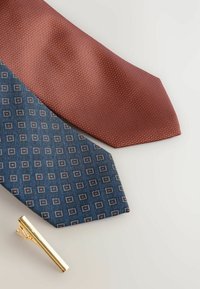 Next TEXTURED WITH 2 PACK REGULAR - Krawatte - rust brown
