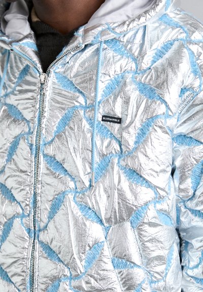 BLUEMARBLE HOODED EMBROIDERED - Casaco de inverno - reflective silver