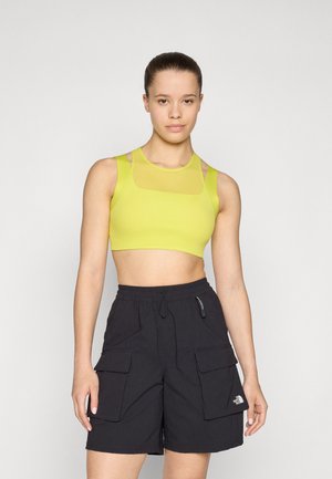 REFINA DOUBLE LAYER BRA - Light support sports bra - sulphur spring green
