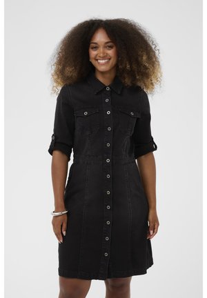 Rochie din denim - black washed denim
