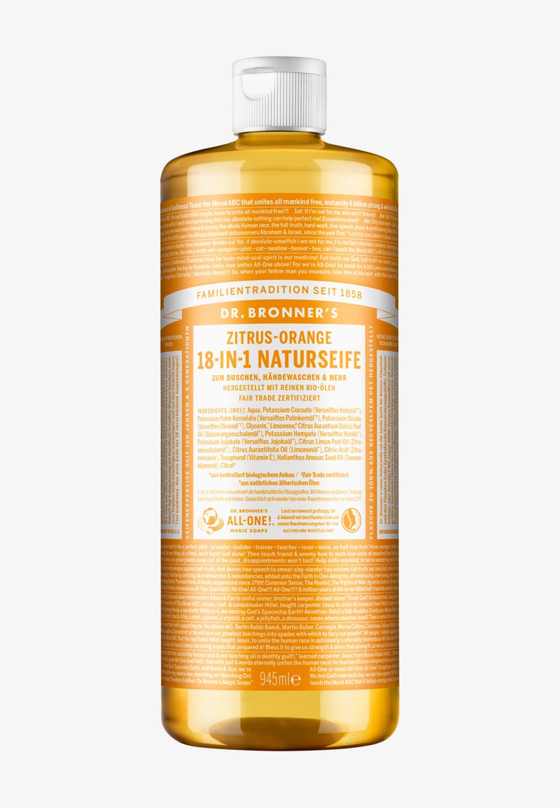Dr. Bronner´s - 18-IN-1 LIQUID SOAP CITRUS-ORANGE - Shower gel - -, Enlarge