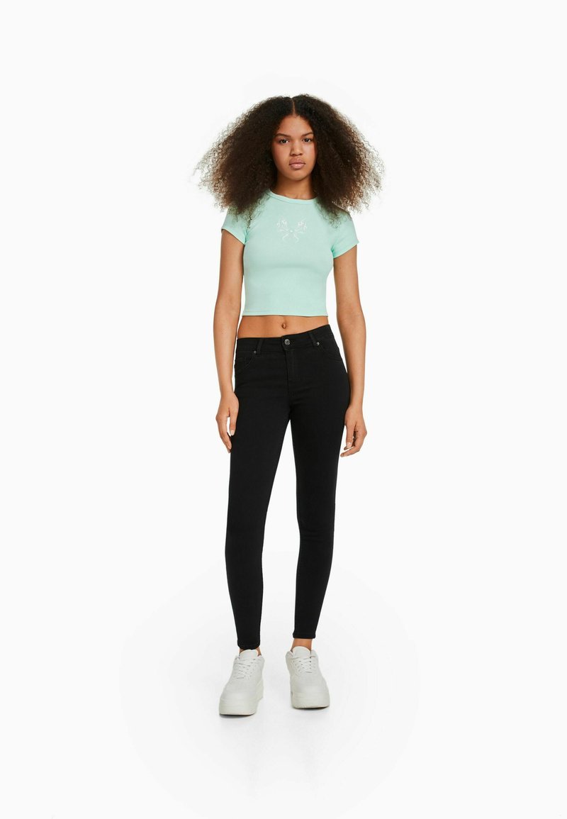 Bershka Jeans Skinny Fit zwart
