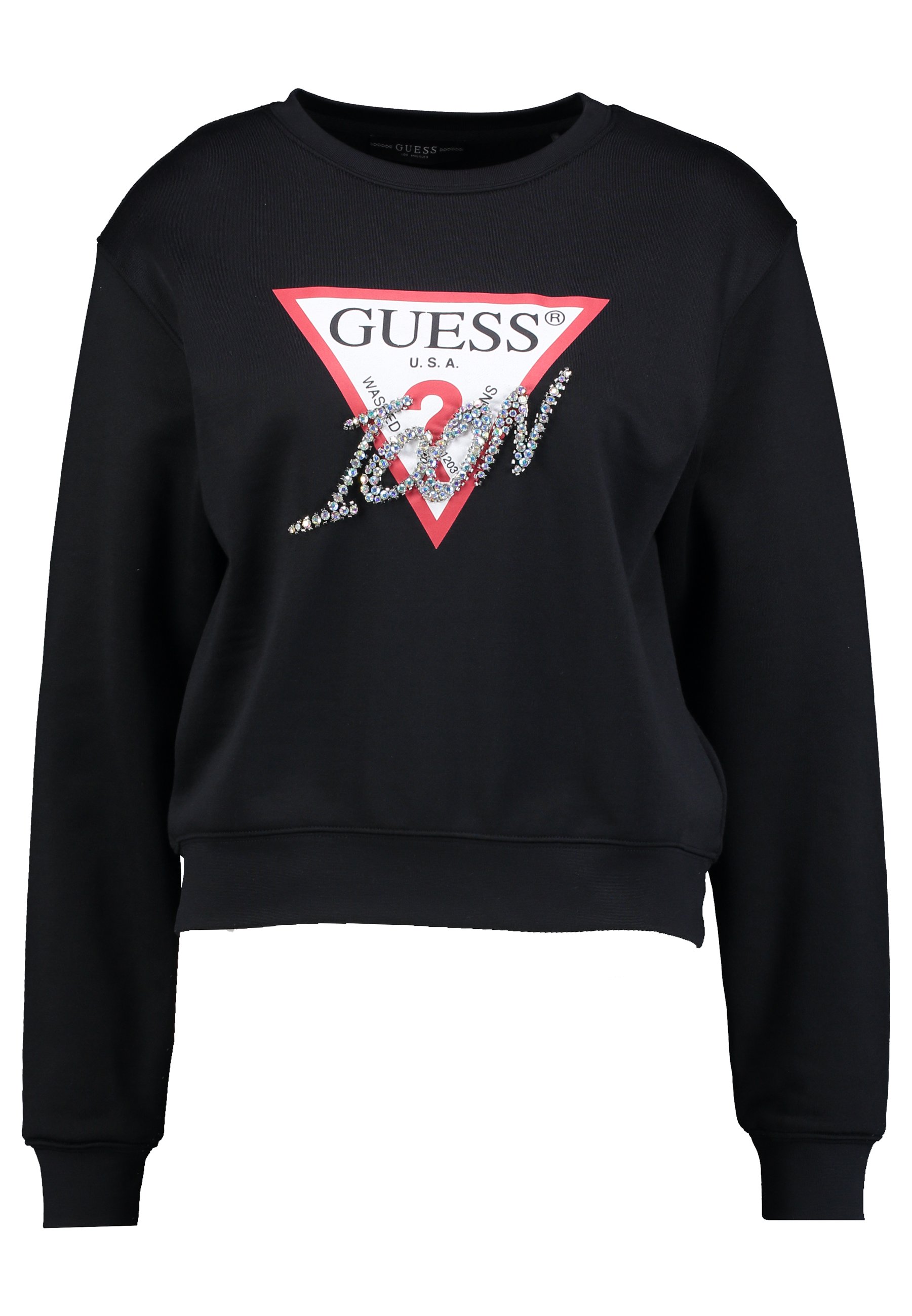guess triangle sweatshirt