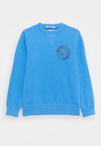 Scotch & Soda CREW NECK WITH ARTWORK - Felpa - ocean mist
