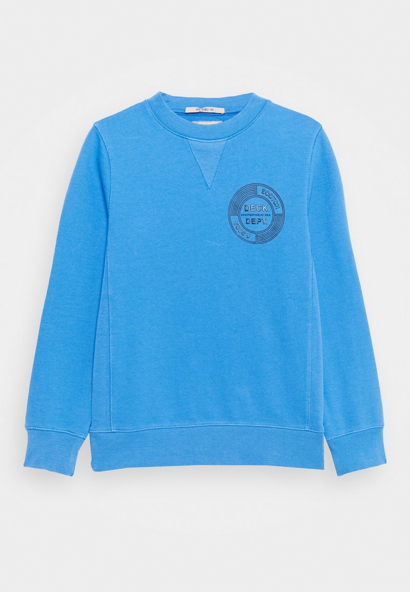 Scotch & Soda CREW NECK WITH ARTWORK - Felpa - ocean mist