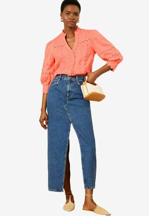 V NECK RIC RAC  - Overhemdblouse - pink