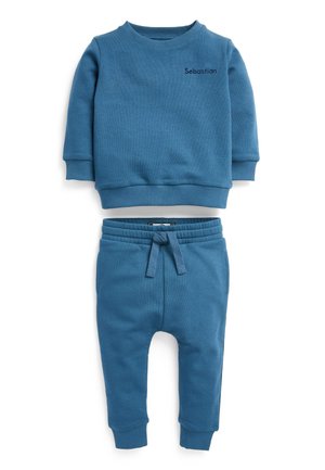 PLAIN AND JOGGERS SET - Tepláková súprava - blue