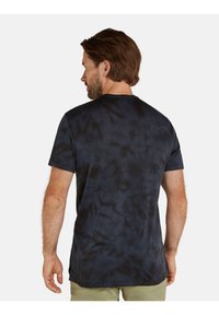 icebreaker MERINO 125 LIGHT WEIGHT COOL-LITE SPHERE CLOUD DYE - T-shirt con stampa - graphite black cd