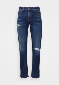 Calças de ganga de corte afunilado - denim dark