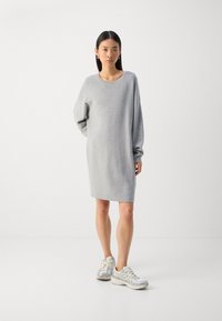 Marc O'Polo DRESS LONGSLEEVE ROUND NECK - Kampsunkleit - soft stone melange
