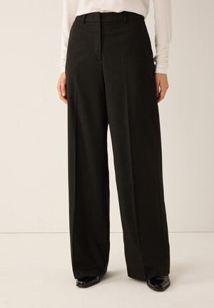 ELEGANTE MARLENE GESTREIFT - Trousers - fine pin stripe w lurex