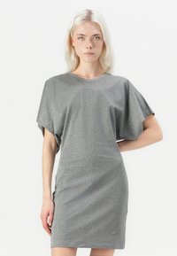 Replay DRESS - Robe en jersey - silver coloured