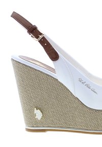 U.S. Polo Assn. AYLIN013 - Sandály na klínu - white