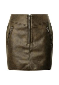 GRIFFIN - Mini suknja - dark olive green
