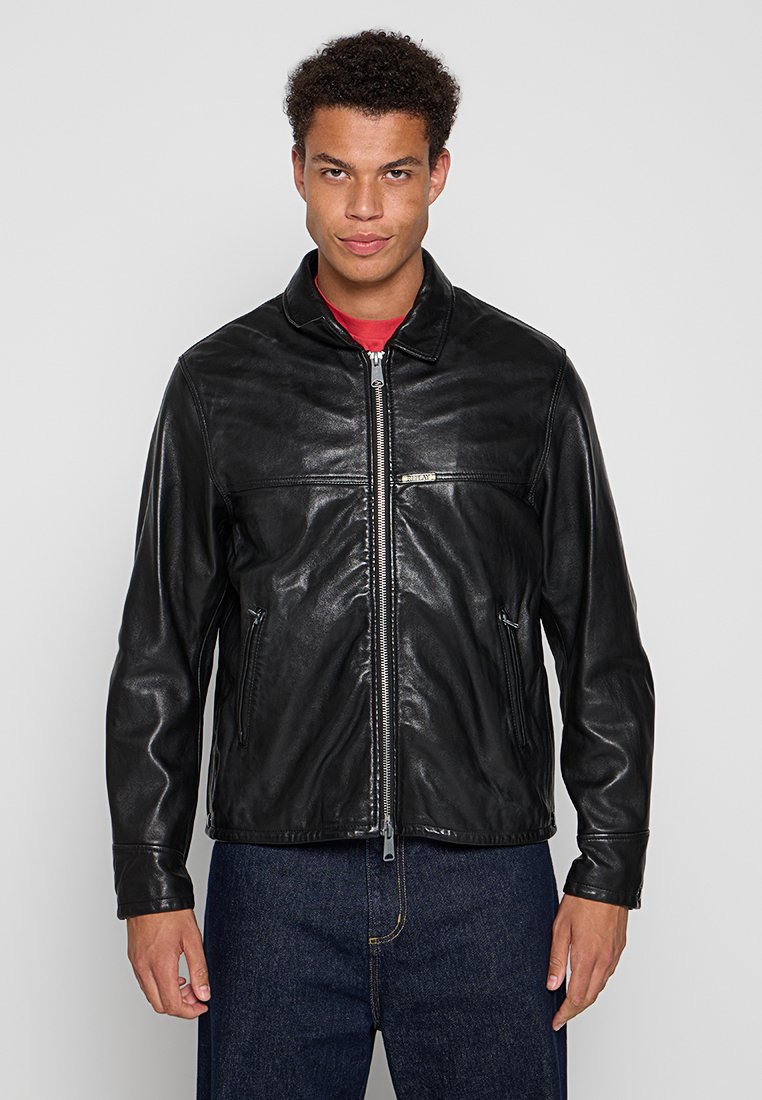 Replay Leren jas zwart Replay Leren jas zwart