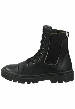 Schnürstiefelette - black