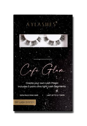 MAXI  BOX - False eyelashes - cafe glam schwarz