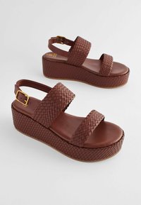 Next FOREVER COMFORT - Sandály na klínu - tan brown