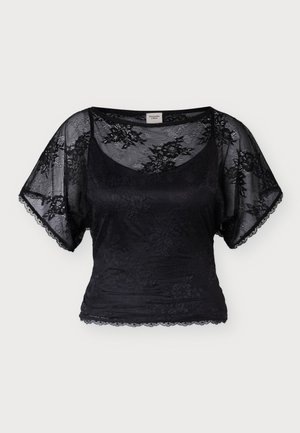 Abercrombie & Fitch, FLUTTER SLEEVE - Blouse - black