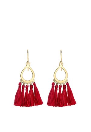 FESTIVAL BOHO LOOK - Ohrringe - rot