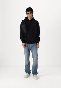 Abercrombie & Fitch SCRIPT LOGO - Felpa con cappuccio - casual black