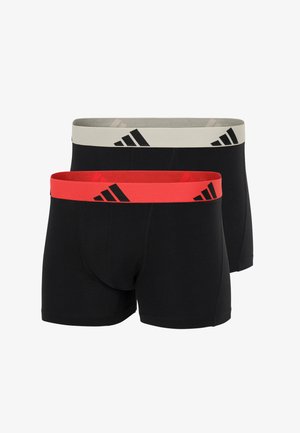 adidas Originals, LOT DE 2 - Boxers - noir ceinture beige-noir ceinture corail