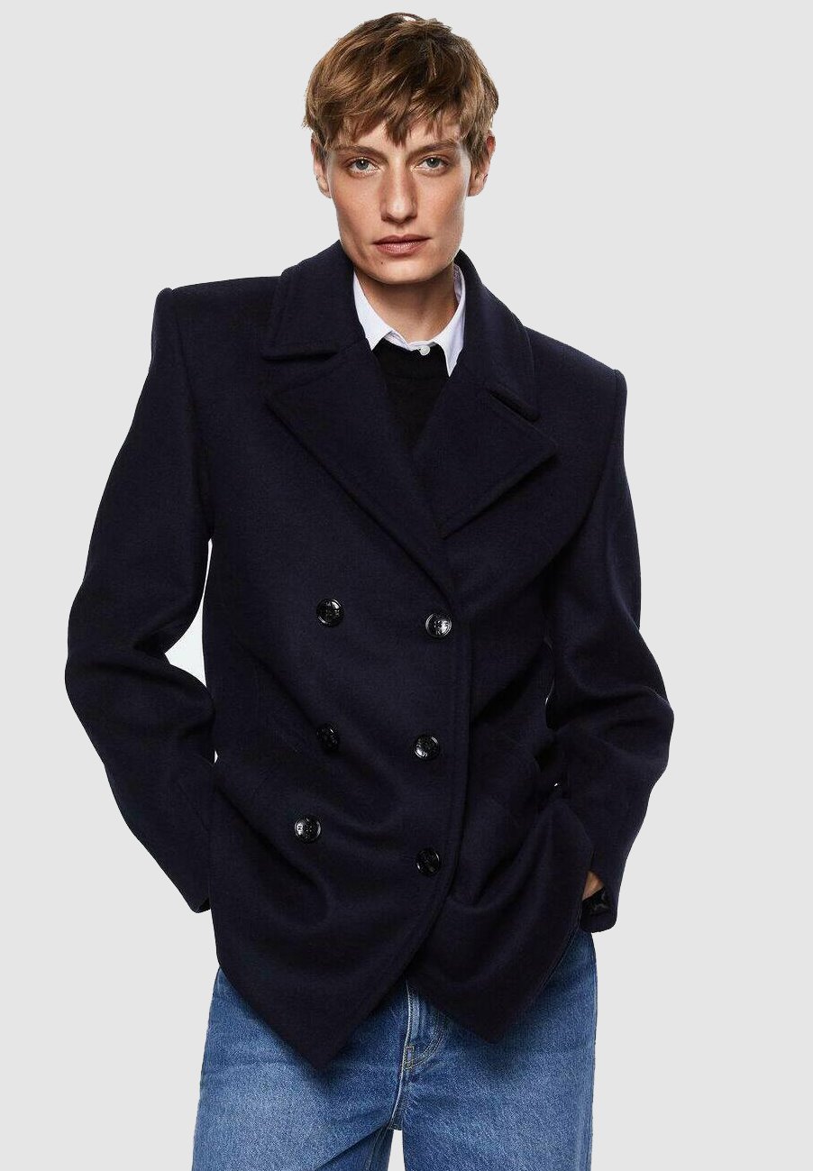 Mango VIOLIN - Short coat - navy/dark 